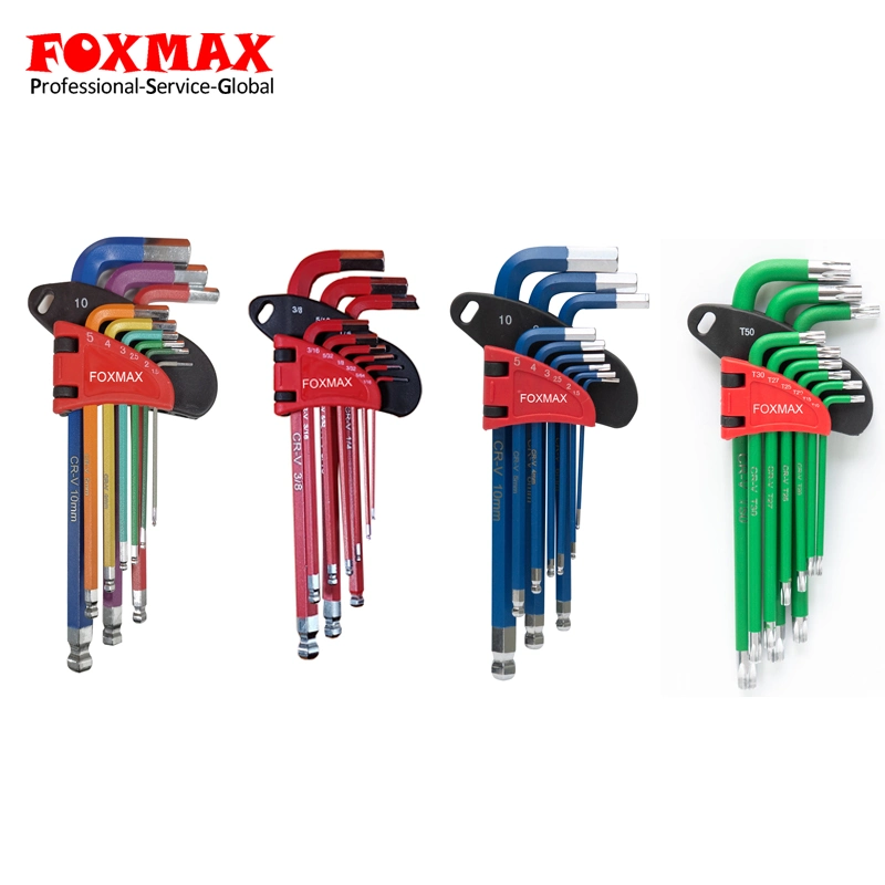 9PCS Long Arm Torx Hex Key Allen Key Set (HK-009)