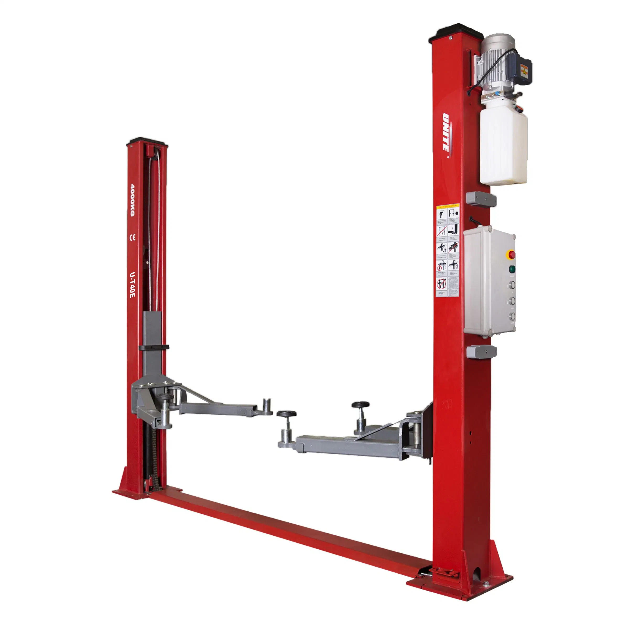 Unite Two Post Lift CE Standard Car Vehicle Lifting Equipment U-T40e Two Post Car Lift for Garage