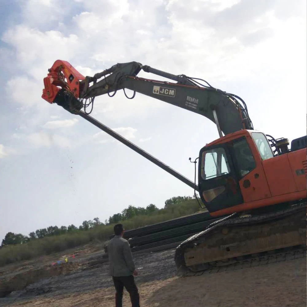 Excavator Parts Attachments Hydraulic Sheet Pile Driver for Pile Foundation