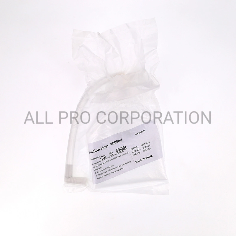 Disposable 1000ml 2000ml 2L Collection Fluid Negative Pressure Suction Liner Bag