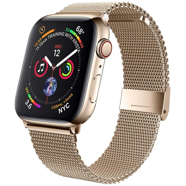 Custom Fashion Designer Metallbänder für Edelstahl-Armband für Milanese Armband für Apple Watch 38mm 40mm 42mm 44mm