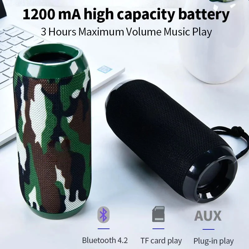 Portable Wireless Bluetooth Outdoor Speakers, Mini Ipx6 Waterproof Support Hands Free Call Speaker