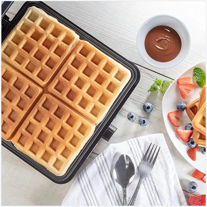 1200W 4 Square Electric Waffle Maker