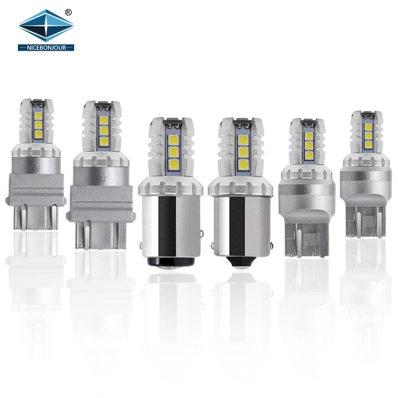 Auto Lighting System Supplier 3030 16SMD P21W Turn Signal LED Light T20 Bau15s W21W 1156 1157 LED Bulb