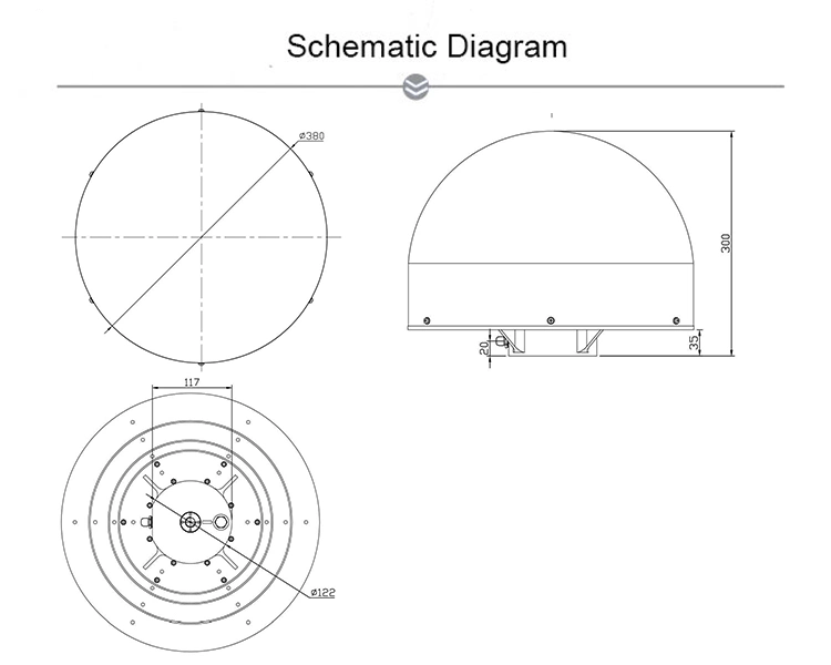 Millimeter Level High Accuracy GPS Gnss 3D Choke Ring Antenna