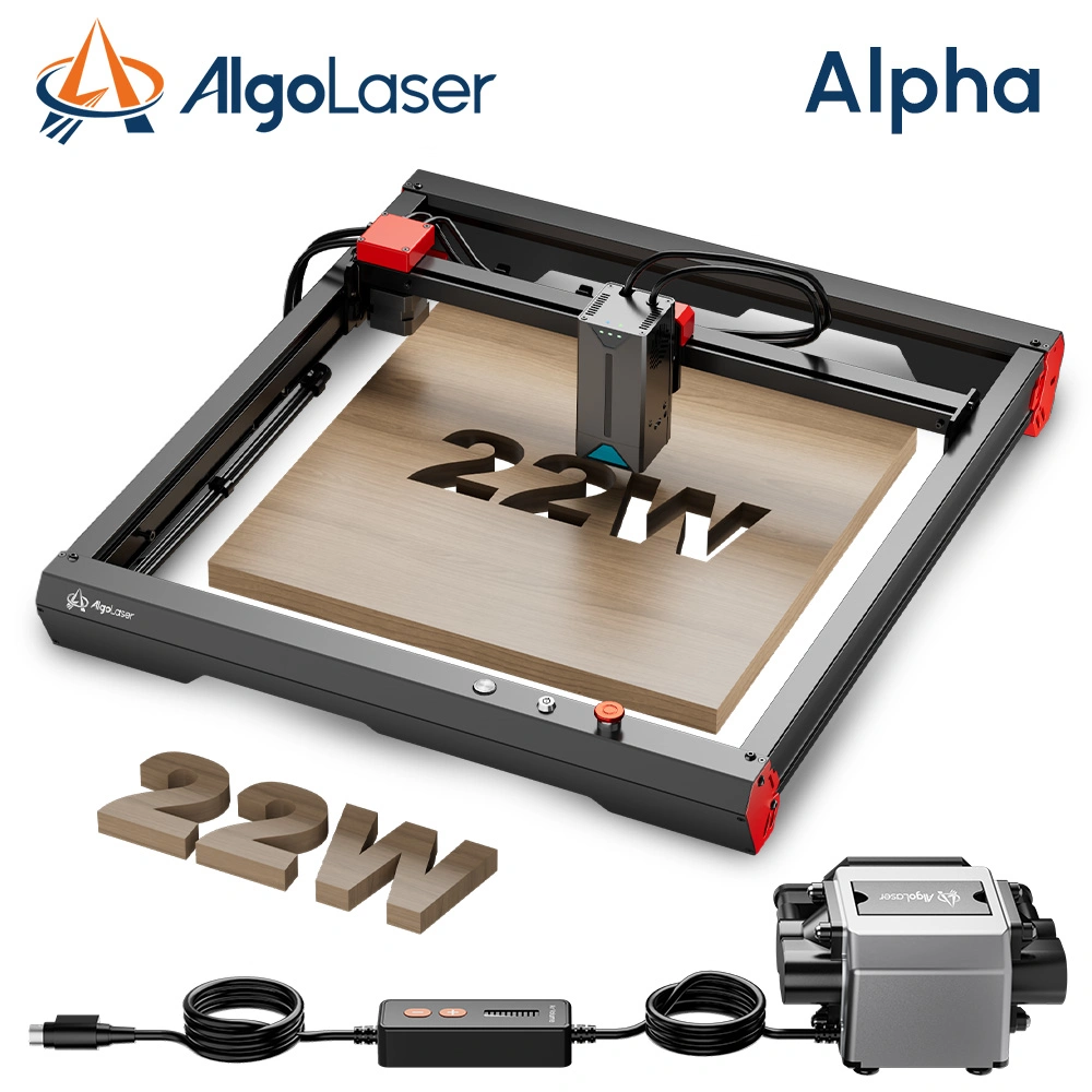 Algolaser Alpha 22W Laser Engraver, High Accuracy Laser Engraving