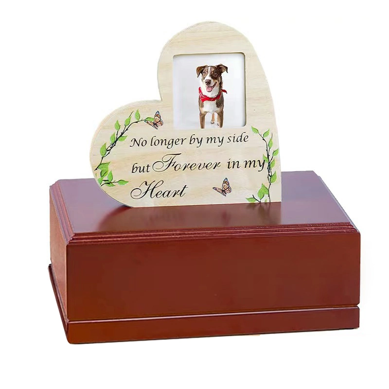 Sólido Madera mascota Memorial caso Jar Cremation gato mascota perro Urna Cáscuas