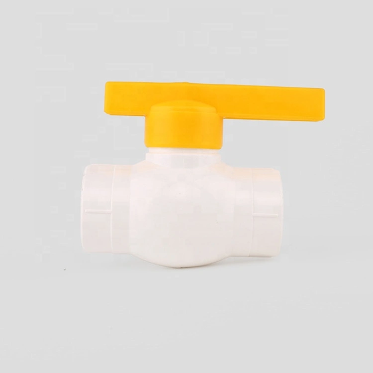 Asb New PVC Ball Valve with ABS PP Handle Transparent Ball