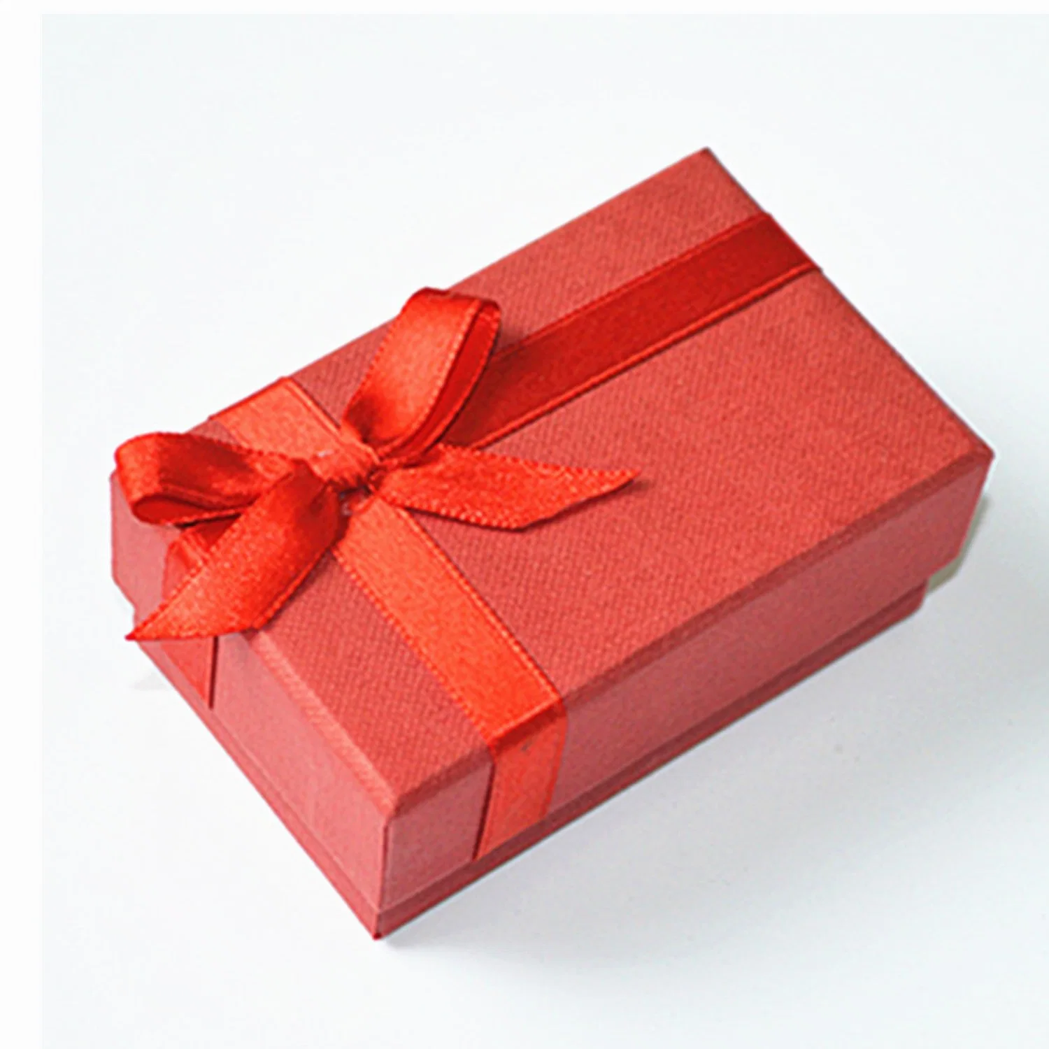 Factory Customize Red Color Ribbons Foam Insert Paper Packaging Box