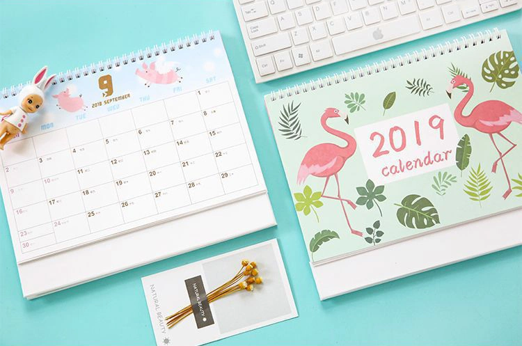 Custom High Quanlity 2020 Paper Table Wall Desk Calendar