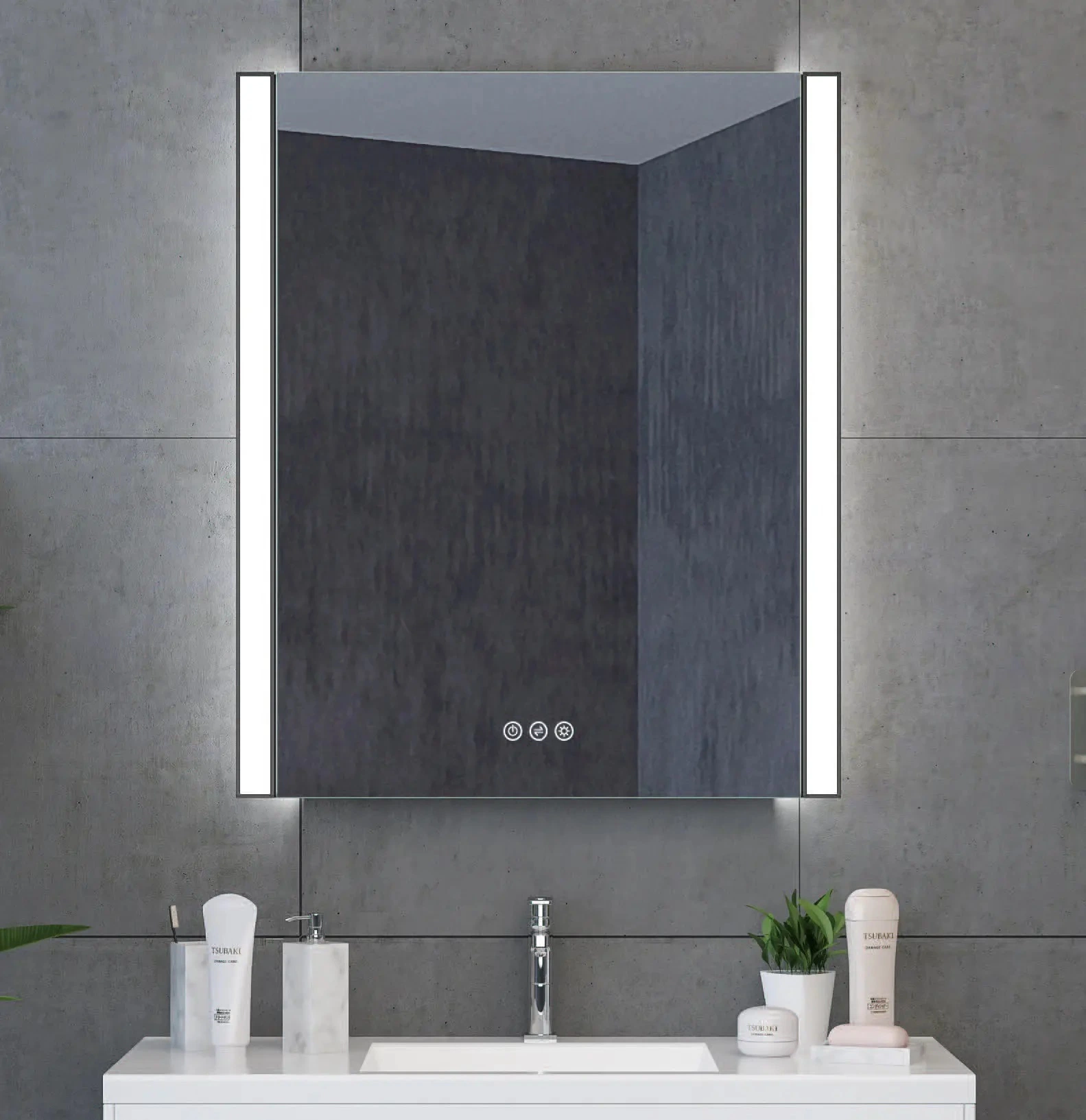 S'efforcer beauté LED lumineux miroir de l'hôtel Magic Salle de bains (LZ-002)