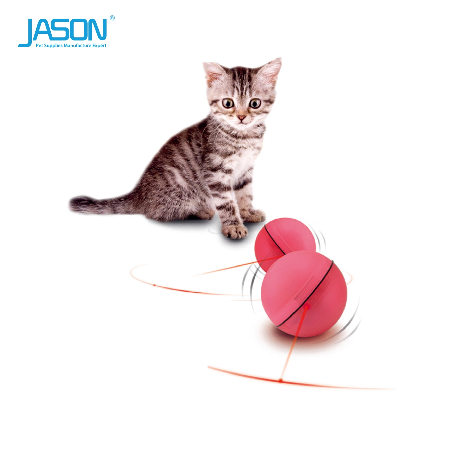 Pet Rolling Ball Electronic Cat Toy LED Laser Interactive Toy