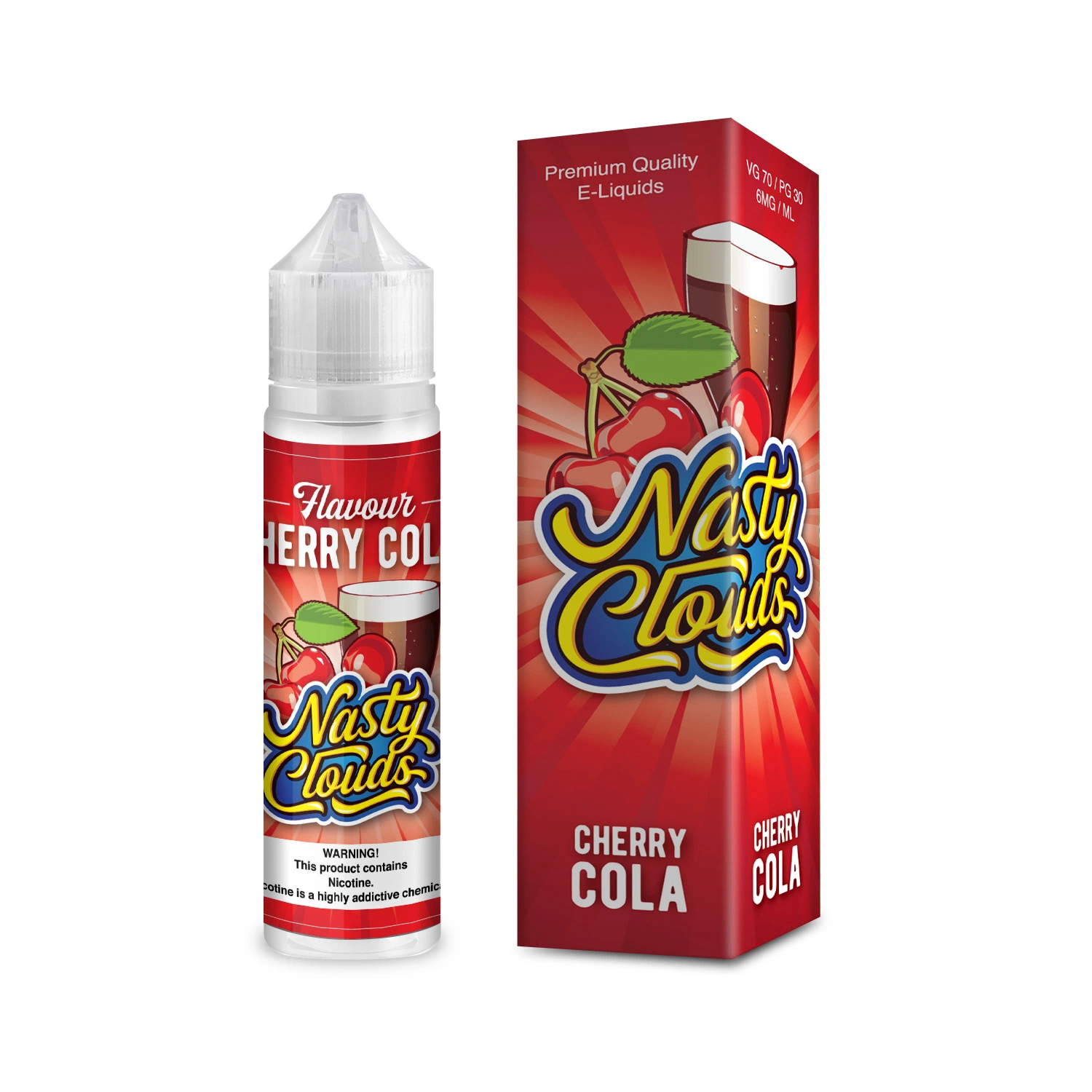 USA Nasty Clouds 3mg 6mg E-Juice E Liquid with Amazing Taste