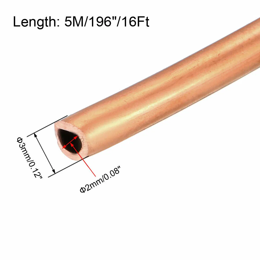 Refrigeration Copper Tube Coil Copper Pipe 3/8 1/4 Air Condition and Refrigerator Copper Tube
