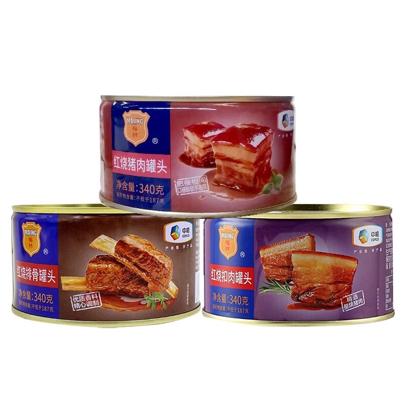 Usine des saveurs assorties de gros poissons Pain de viande de poulet Corned Beef alimentaire de viande en conserve