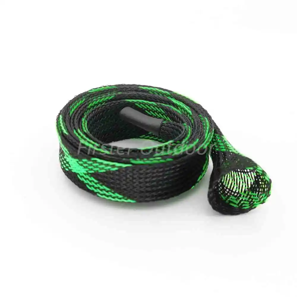 Multi-Color Braided Expendable Rod Sleeve Width 25mm/35mm Various Available Length Fishing Rod Cover