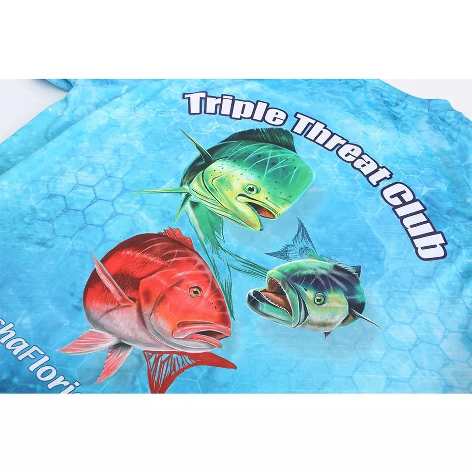 New Style Wholesale/Supplier Recycled Elastic Fabric Anti-UV Moisture Wicking Performance Fishing Shirts