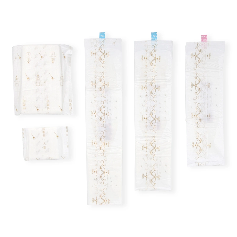 Low Cost Disposable Anti-Leak Sanitary Napkin Pad with Wings