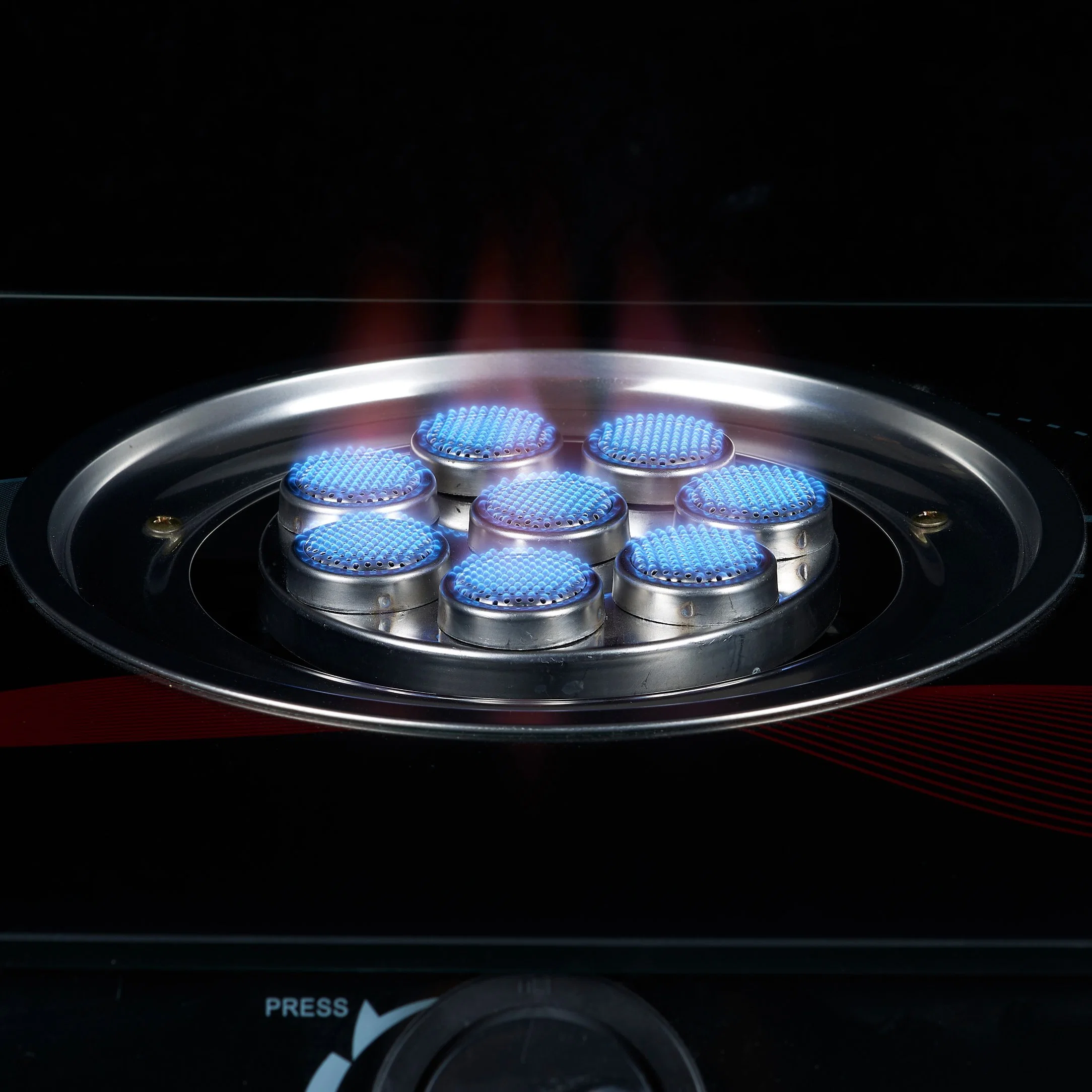 Thailand Popular 8 Ears Infrared Burner Stainless Steel Gas Stove Gas Cooker