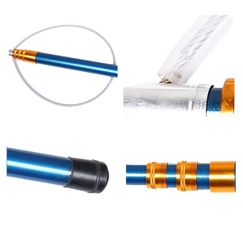 Swimming Pool Safety Equipment Stainless Steel Fiberglass Telescopic Pole