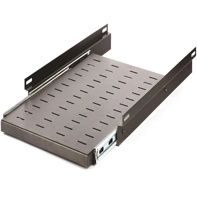 Adjustable SPCC Stainless Steel Matel Sliding Shelf for Network Floor Cabinet