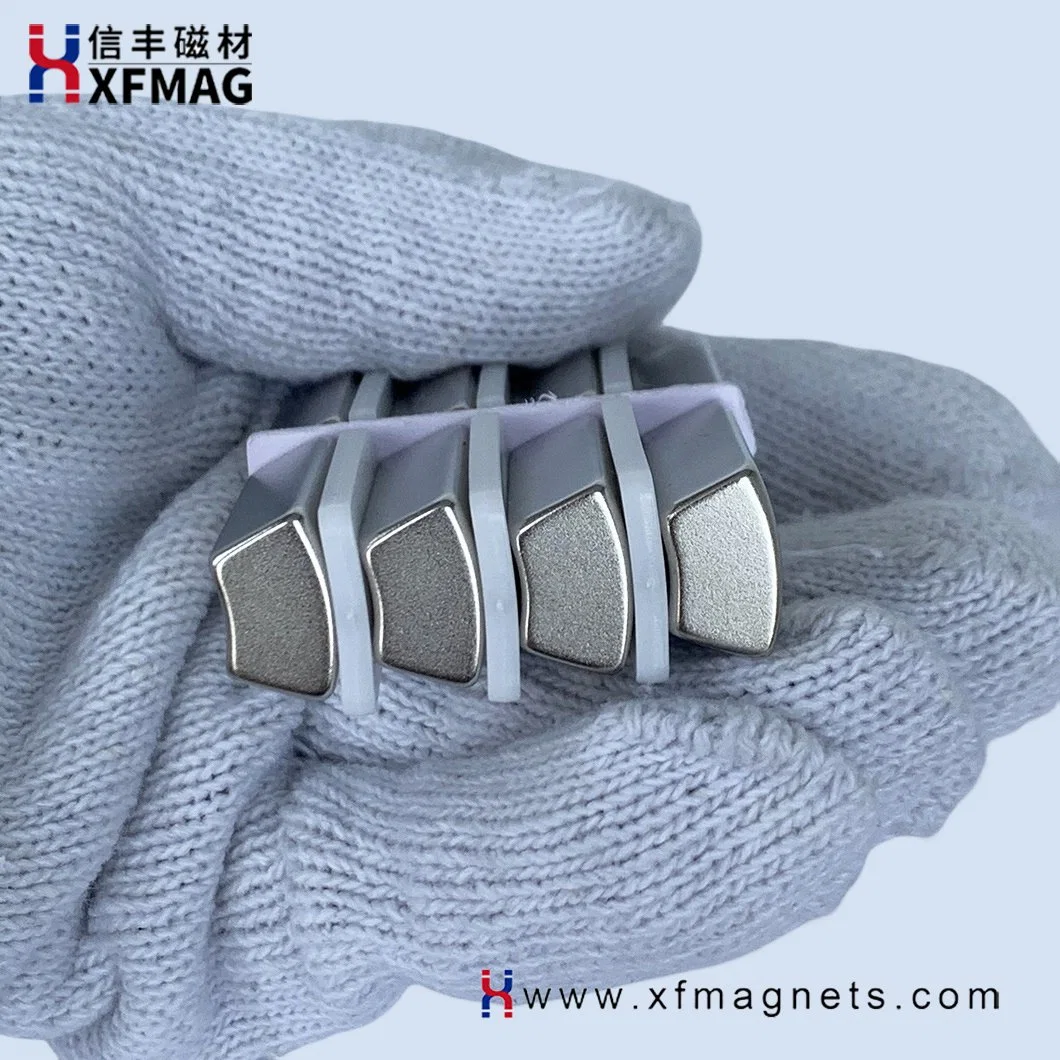 High Performance Arc Shaped Neodymium Strong Magnets Magnetic Button for Motor