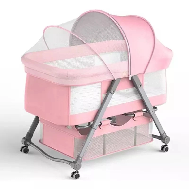 Cuna multifuncional para bebés junto a la cama Cama para bebés recién nacidos Cuna portátil ajustable/Multifuncional Bedside Sleepe