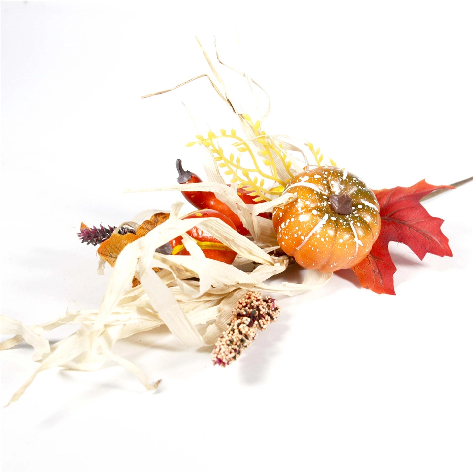 Wedding Halloween Party Home Decor Artificial Floral Hand Made Sprig Harvest Thanksgiving Decorative Autumn Picks