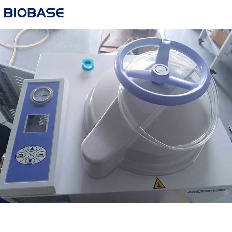 Desinfección con autoclave médico BioBase 100L esterilizador vertical a vapor de alta presión