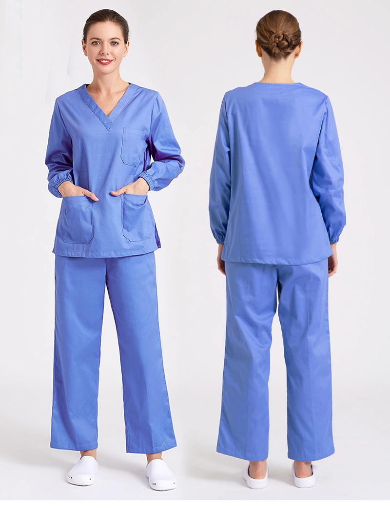 Ly Polyester Cotton Scrub Suit -Hospital Uniform