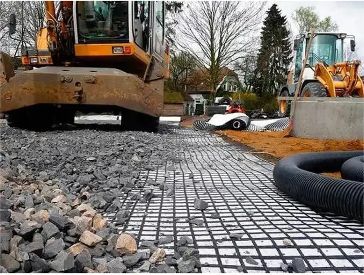 Railway /Highway Construction Materials Geogrid Composite with Geotextile