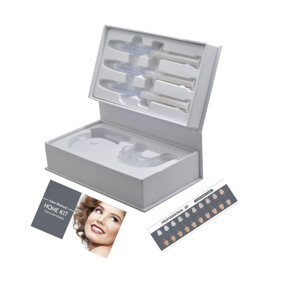Professional Pap Teeth Whitening Gel Kit Purple LED 405nm Tooth Whitening Set with Travel Case
