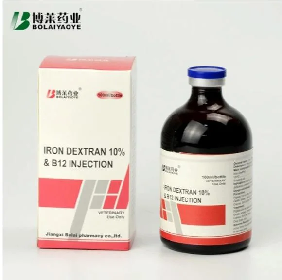 Liquid Injection High quality/High cost performance  Veterinary Medicine Iron Dextran +Vb12 Injection 100ml Bolai