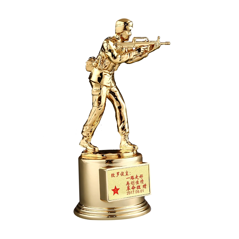 China Shenzhen Factory Design Custom Production Wholesale High Quality Air Force Marine Corps Firefighters Military Police Resin Metal Trophy Cup