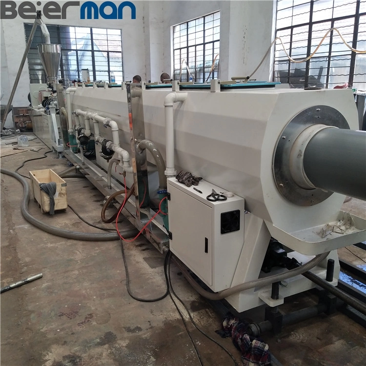 110-400mm Sjsz-80/156 Conical Twin Screw PVC/UPVC Single Layer/2 Layers Water Supply Pipes Extrusion Line for Sale