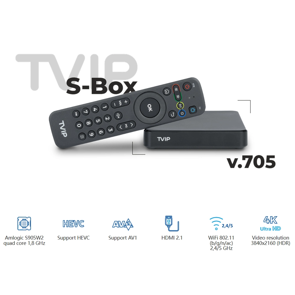 Tvip705 IPTV Set Top Box Android 11 Tvip 705 V. 705 Smart TV