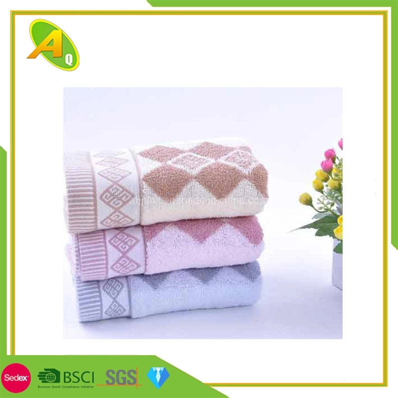 Luxury Customized Face Terry Towel White 100% Cotton Embroidered Washcloth/ Hotel Bath Towel (02)