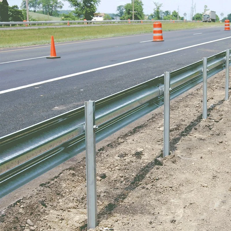 W Beam Corrugated Barandilla Seguridad Crash Traffic Barrera de Metal