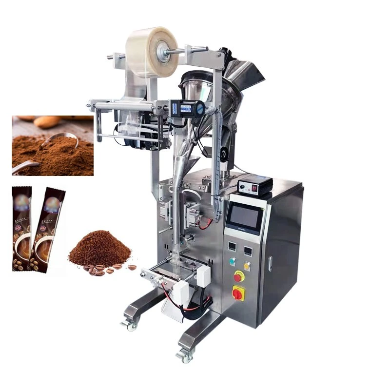 Machine d'emballage vertical multifonction automatique de pesage et d'emballage pour sachets de sel, sucre, bâtonnets de café instantané, poudre de lait.