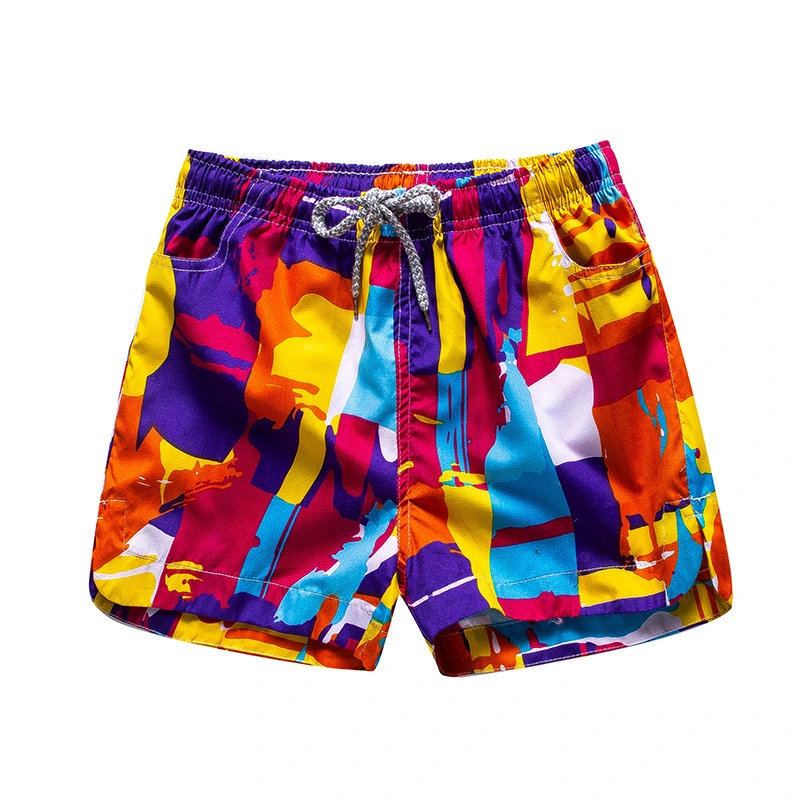 Summer Beach Printed Shorts Sports Casual Quick-Drying Surf Swimwear