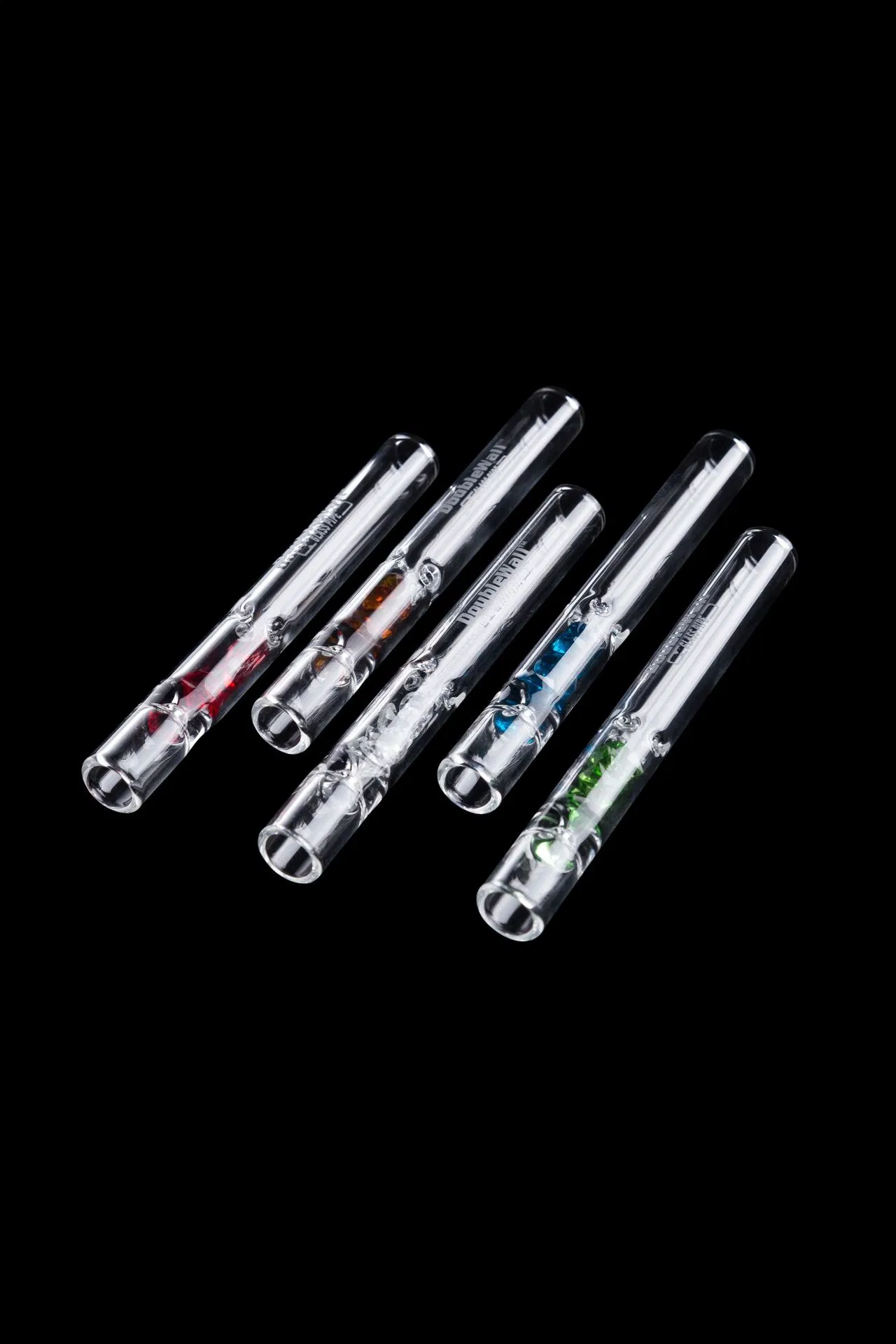 Glass Pipe High Transparent Pipe Colored Diamond Series Glass Pipe Smoking Pipe