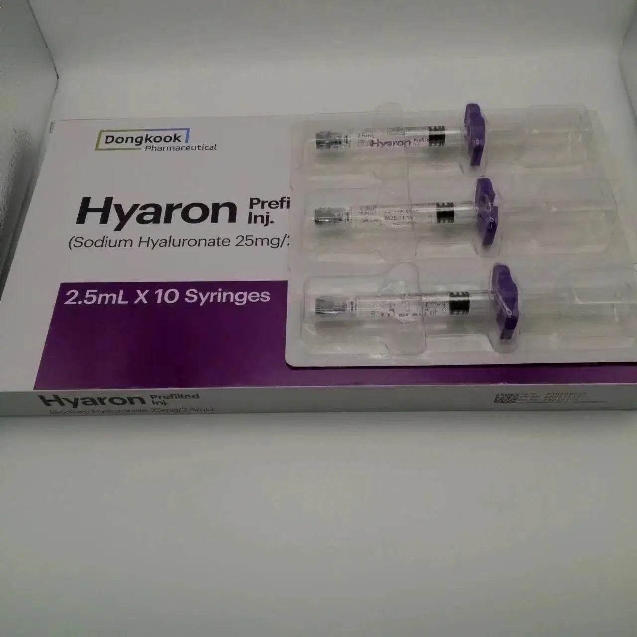 Corée Dongkook 2.5ml Hyaron injectable prérempli Hyaluronate de sodium soins de la peau Solution