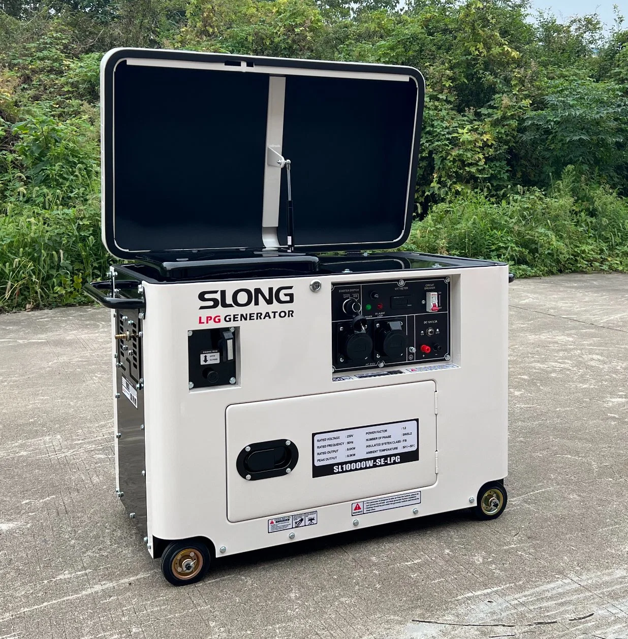 E. Slong Brand Super Silent 7,5kW LPG Gas Power Generator