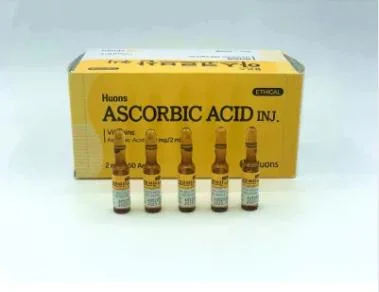 Facial Wrinkles Reduction Ascorbic Acid Injection 50vials*2ml for Skin Whitening