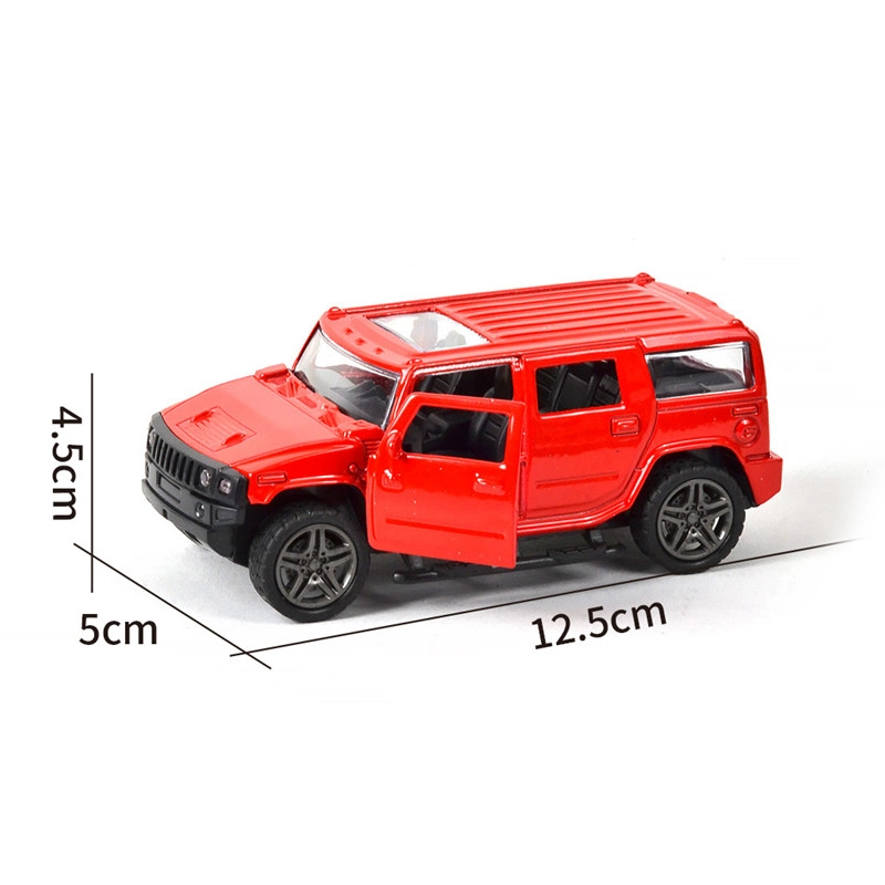 1: 32 High quality/High cost performance  Die Cast Car Model Metal Toy Pull Back Car Toys Kids Alloy Car Simulation Hummer Diecast Vehicle Toy Children Car Metal Car Toys