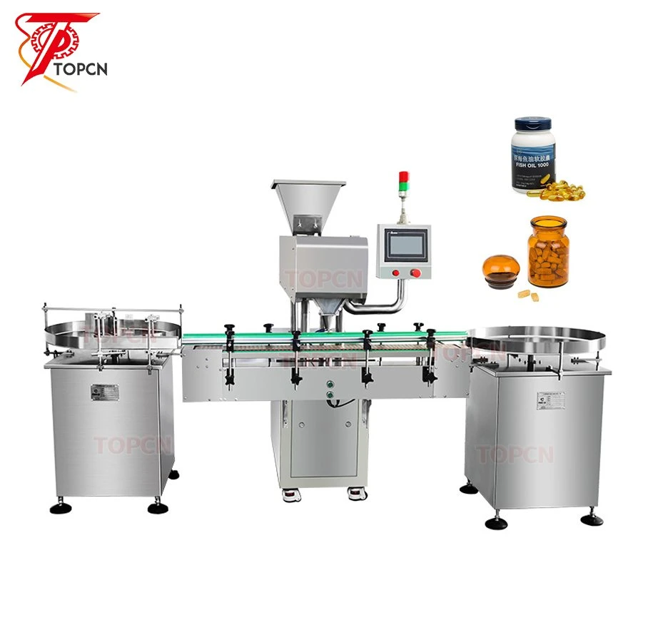 Capsule Bottle Filling Counting Packing Machine