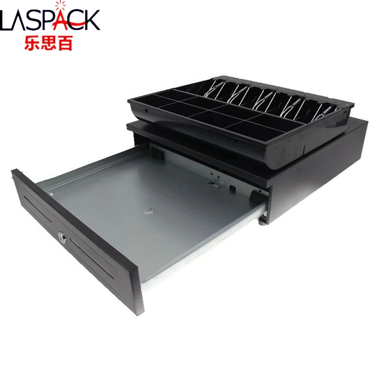 OEM Heavy Duty Cabinet Electronic POS Till Money Secure Small Metal Cash Drawer for Cash Register 410 Rj11 12V Metal Tray Cash Register Drawer