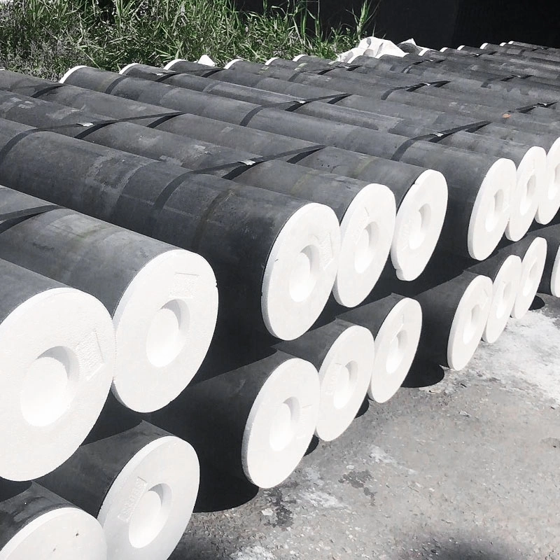 Elettrodi Di Grafite Coal tar Pitch UHP Carbon анод 300–600 мм Графитовый электрод