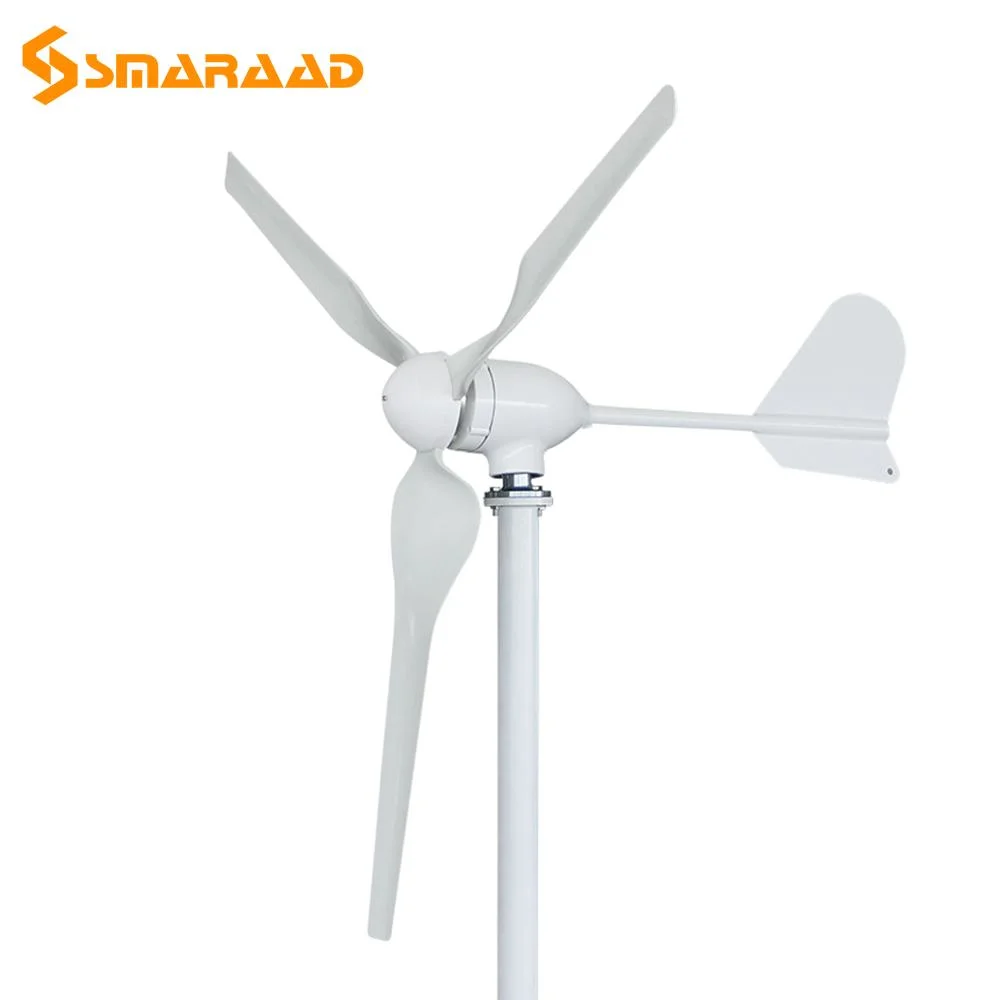 Smaraad Wind Power Generation System Small Horizontal Wind Turbine for Home 300W 600W 800W 1000W 12V 24V