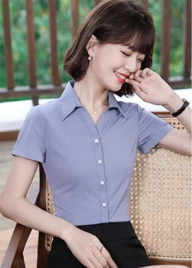 Low Price Wholesale/Supplier Women&prime; S Slim Fitting Shirt Multi-Color Can Choice Made in China Aoshi Garments